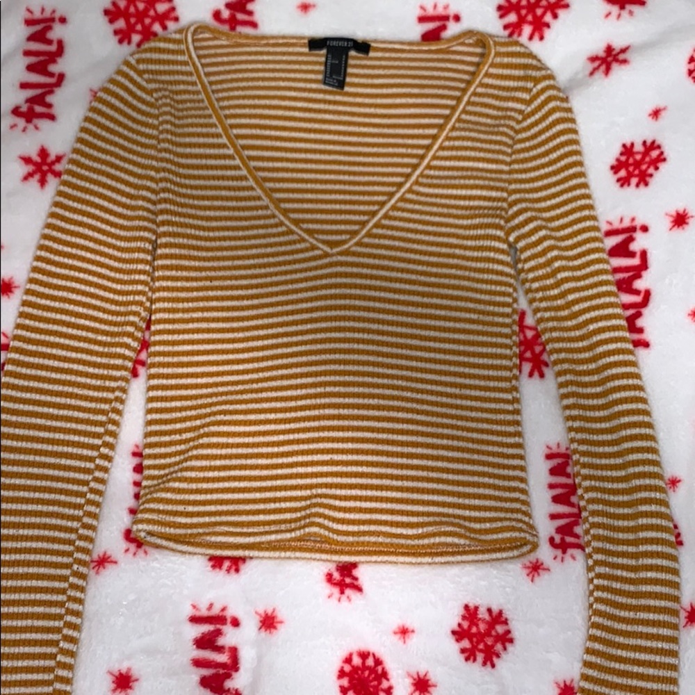 Striped crop top